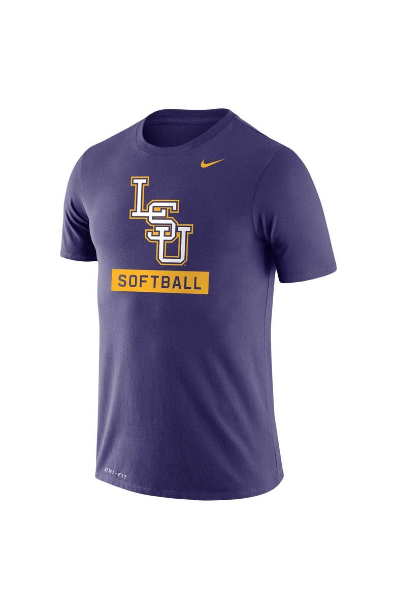 Nike Men's Nike Purple LSU Tigers Softball Drop Legend Slim Fit Performance T-Shirt, Alternate, color,