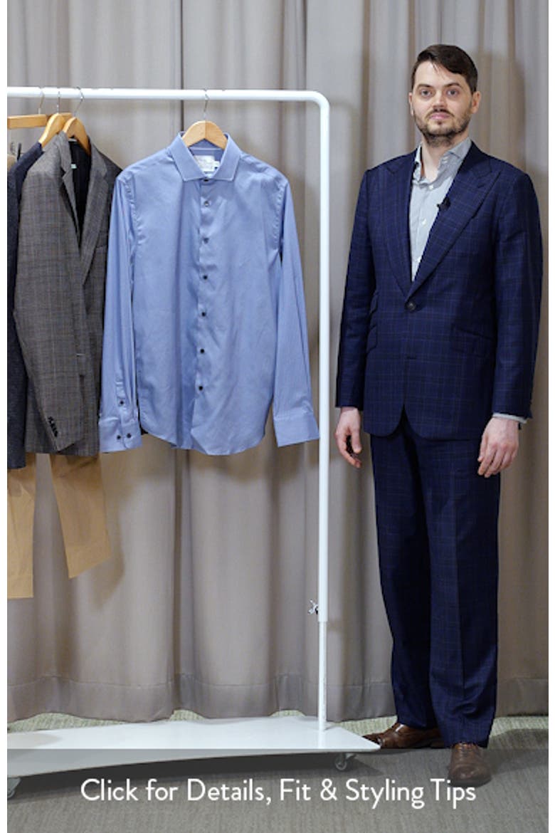 Slim Fit Stripe Duo Reworked Cotton Dress Shirt video