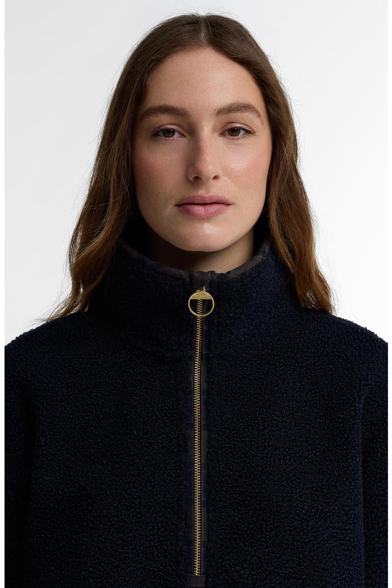 Merys Quarter Zip Fleece Pullover, Alternate, color, DARK NAVY