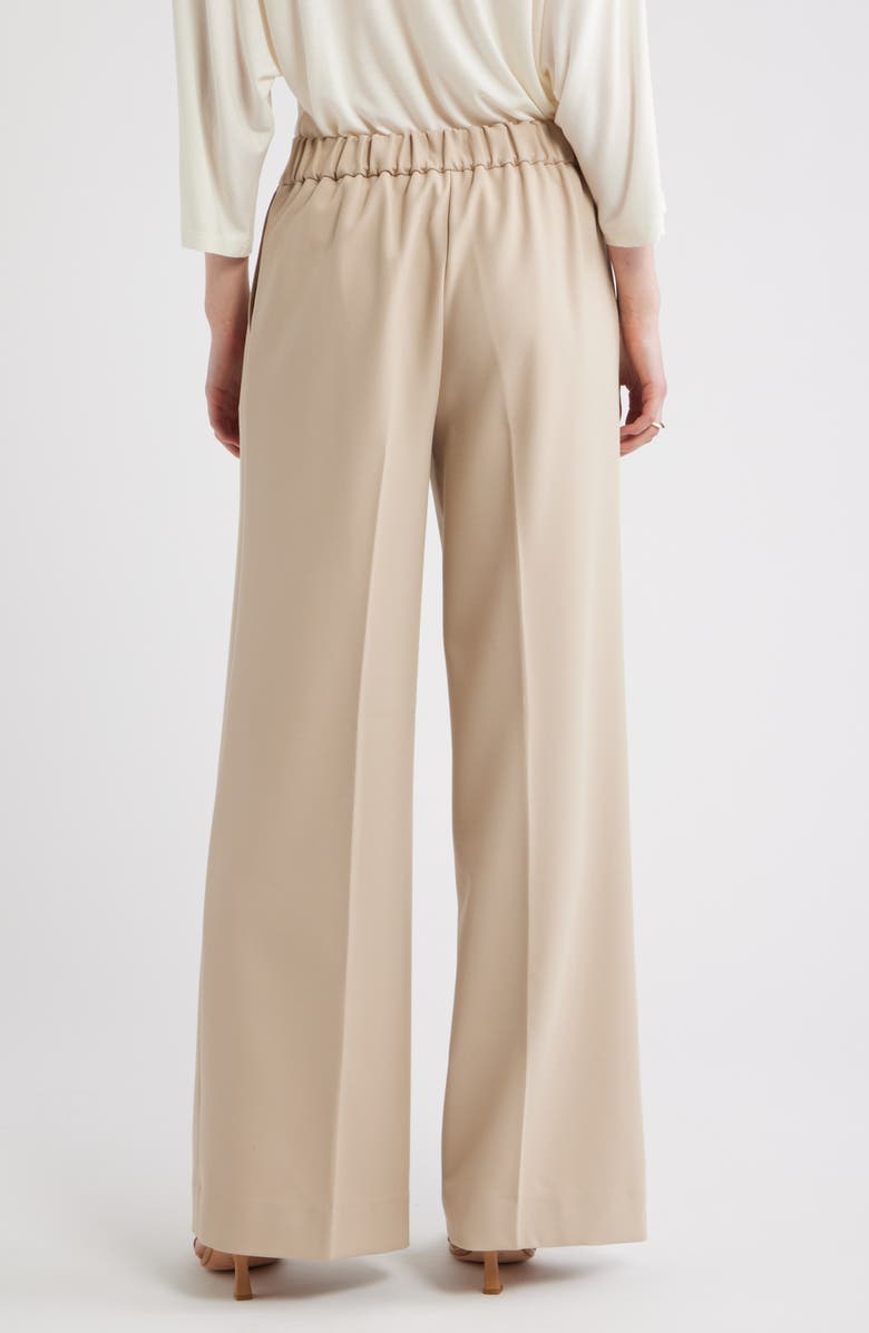 Nordstrom The Lennox Wide Leg Trousers, Alternate, color, Beige Humus