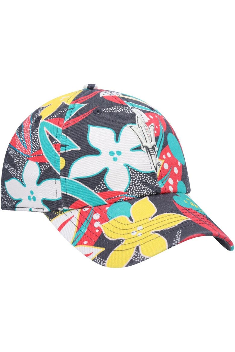 Women's '47 Charcoal Arizona State Sun Devils Plumeria Clean Up Adjustable Hat, Alternate, color, Charcoal