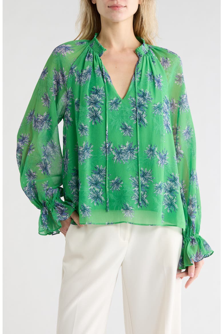 Thelma Fern Top, Main, color, BRIGHT FERN COMBO
