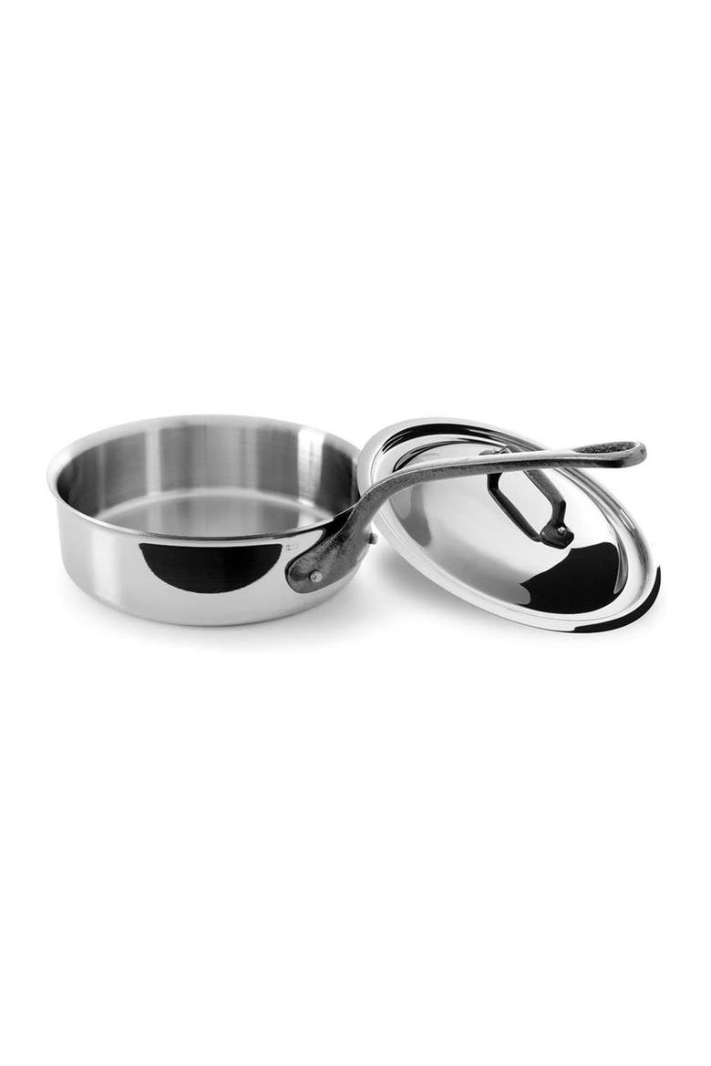 M'Cook Ci Stainless Steel Saute Pan With Lid, 7.8 Inch, Main, color, Silver