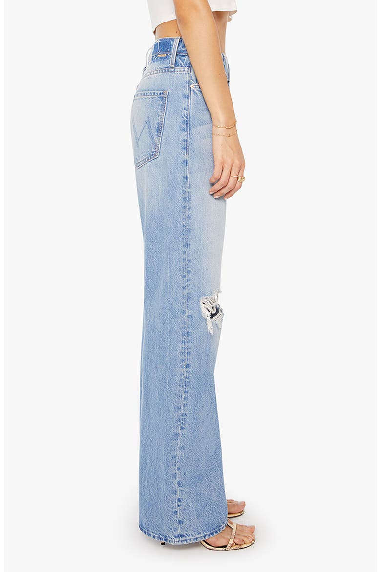 The Dodger Sneak Ripped Wide Leg Jeans, Alternate, color, FLORAL FRENZY