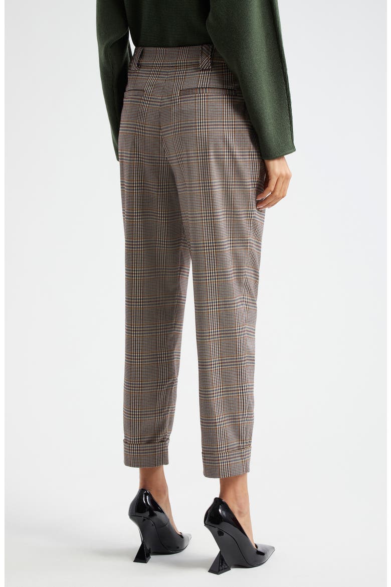 Ellen Plaid Ankle Pants, Alternate, color, PINOT NOIR PHOENIX