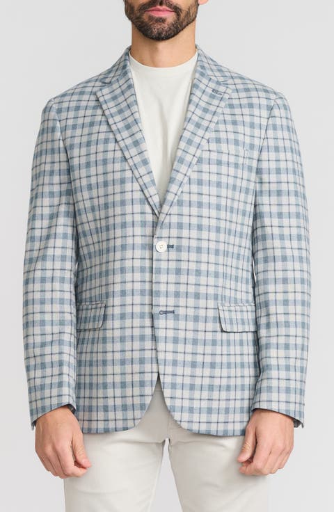 Windowpane Sport Coat (Short, Regular & Long)