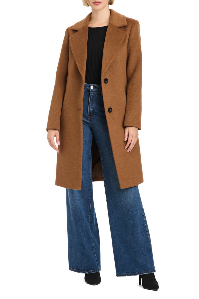 Wool Blend Coat, Alternate, color, CAMEL
