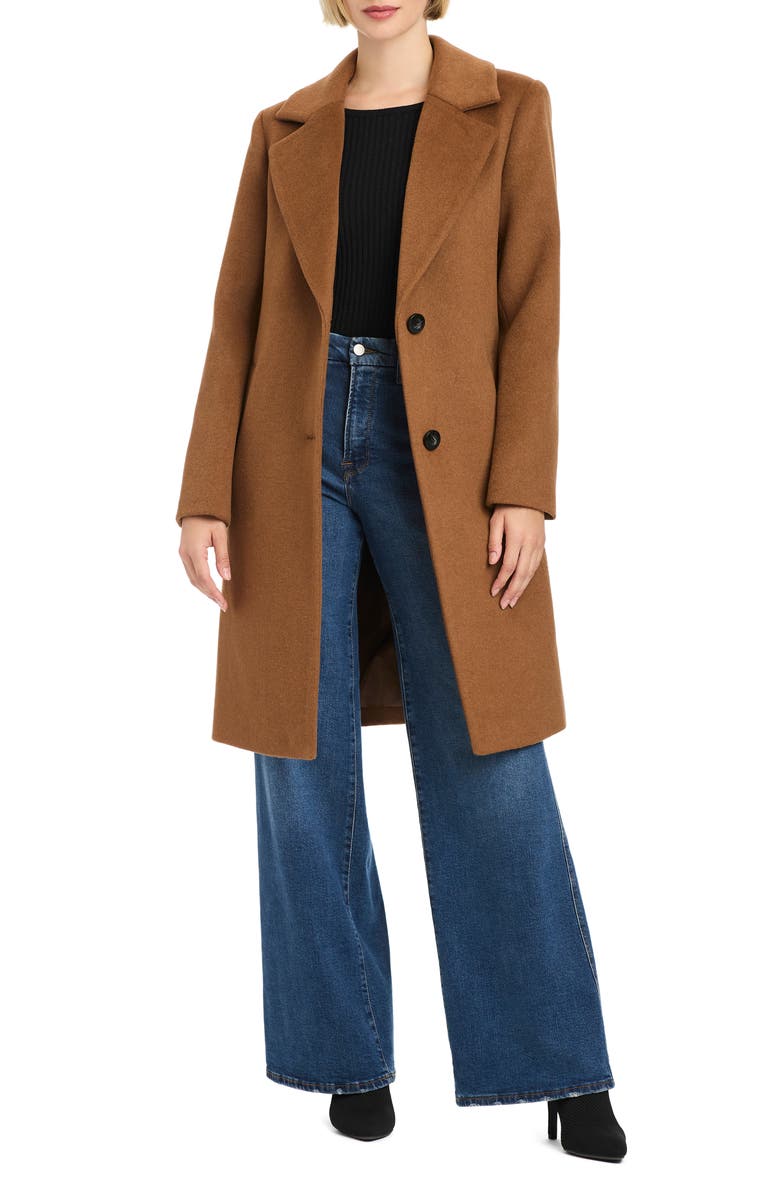 Vince Camuto Wool Blend Coat, Alternate, color, Camel
