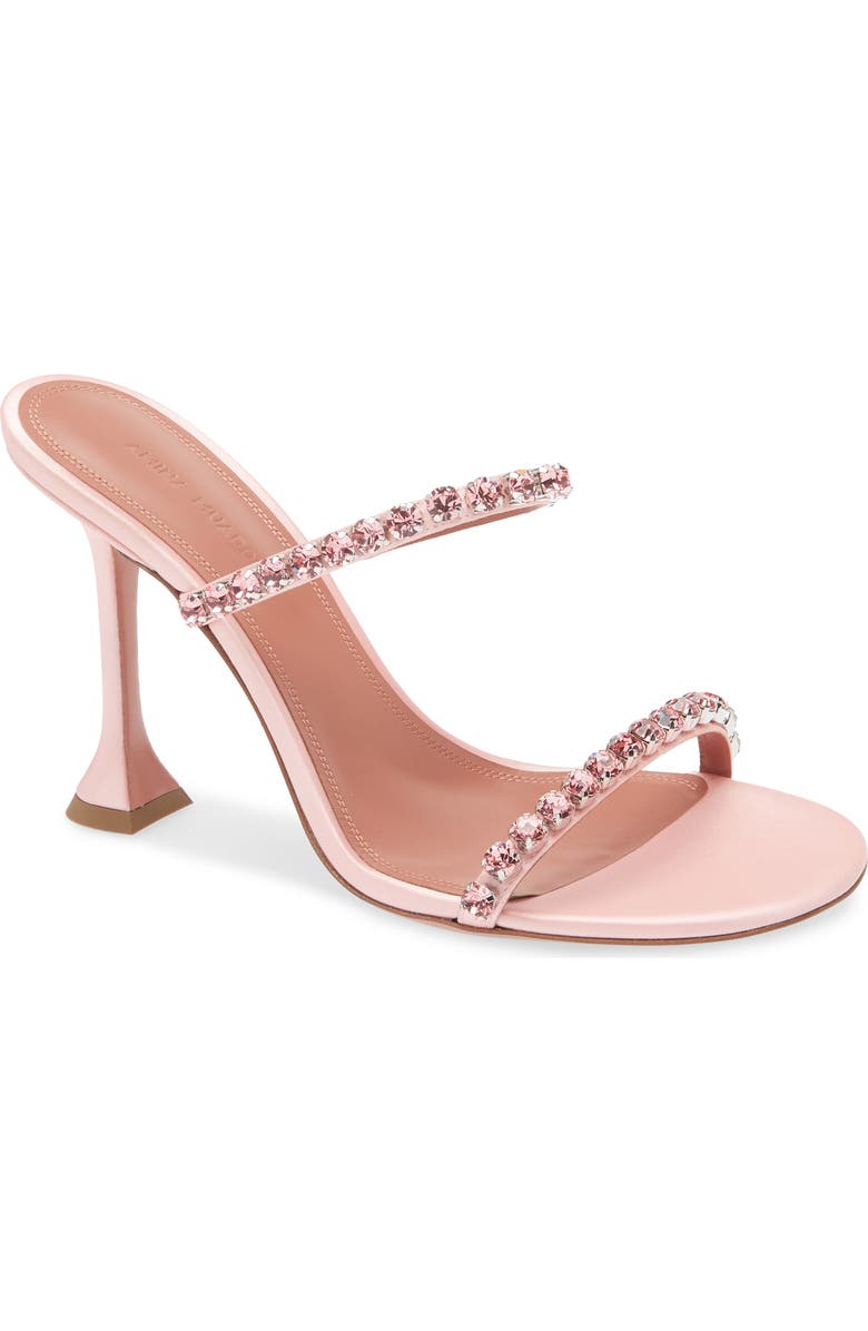 Amina Muaddi Gigi Crystal Strap Sandal, Main, color,