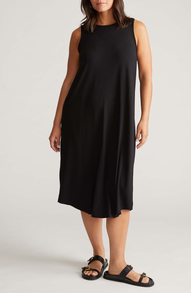 Universal Standard Pearl Divine Jersey Shift Midi Dress, Main, color, 