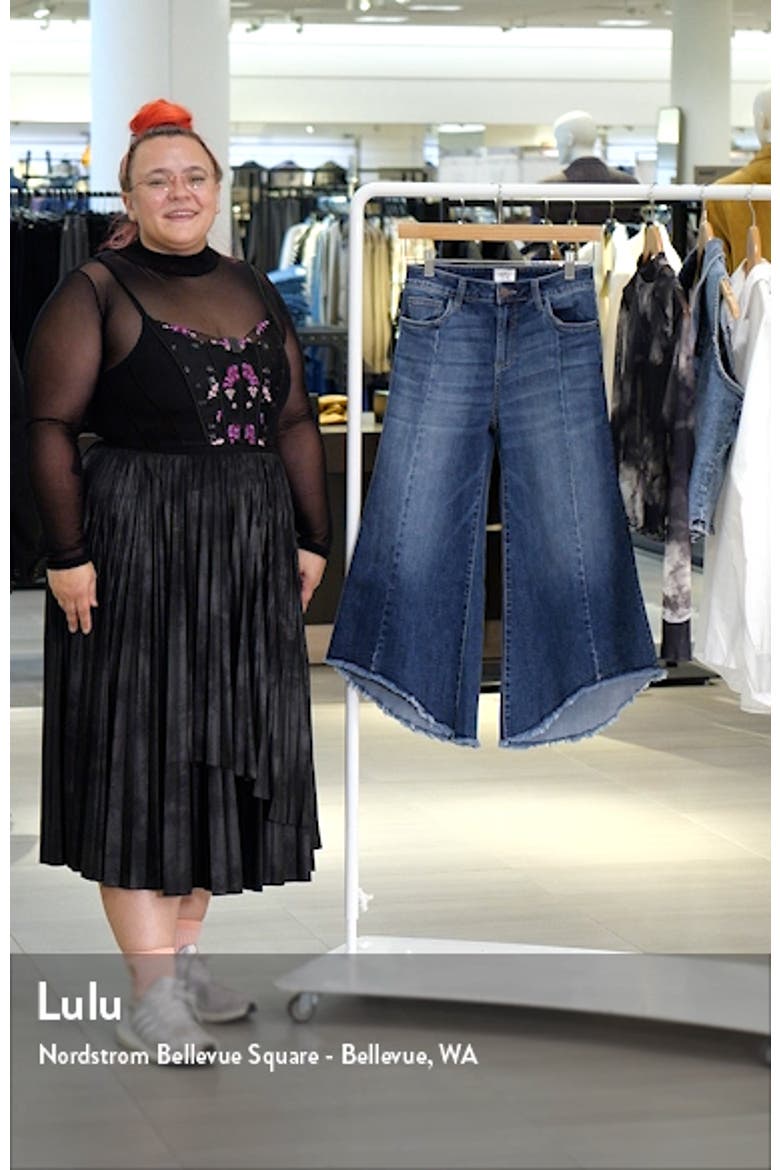 High Waist Crop Gaucho Jeans video