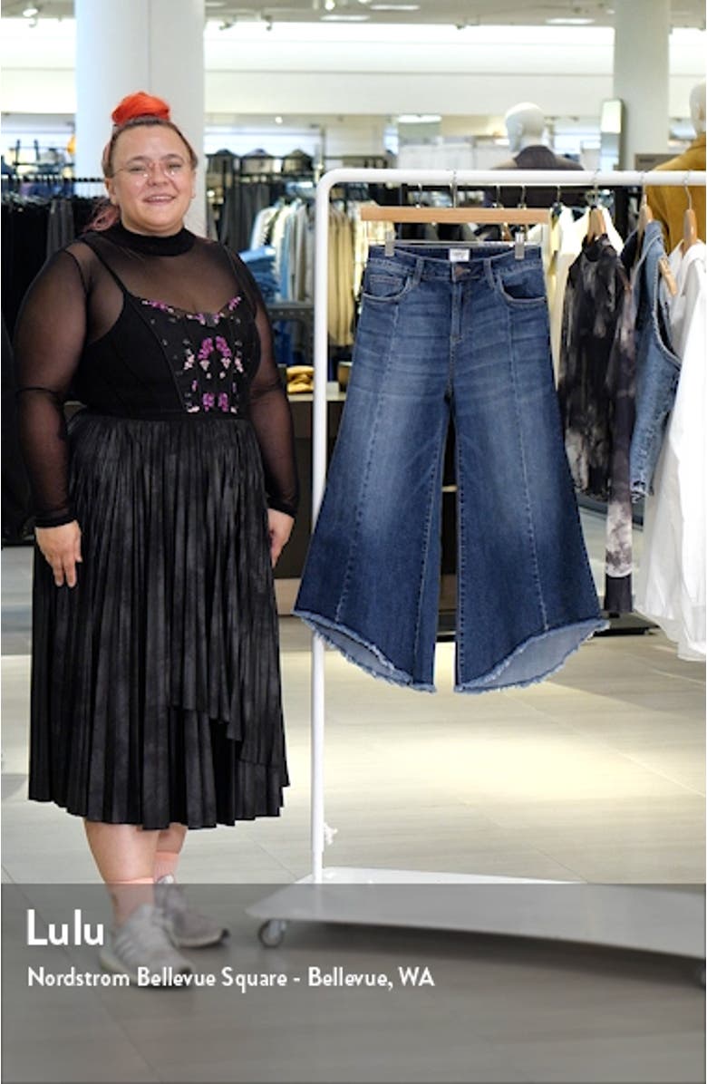 High Waist Crop Gaucho Jeans, sales video thumbnail