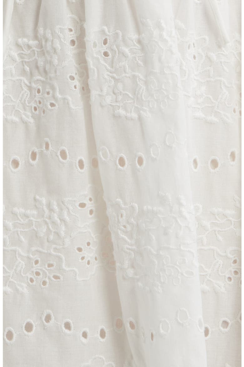 Cotton Broderie Dress, Alternate, color, SOFT CREAM