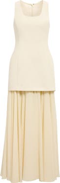 Ever New Melva Sleeveless Mixed Media Maxi Dress
