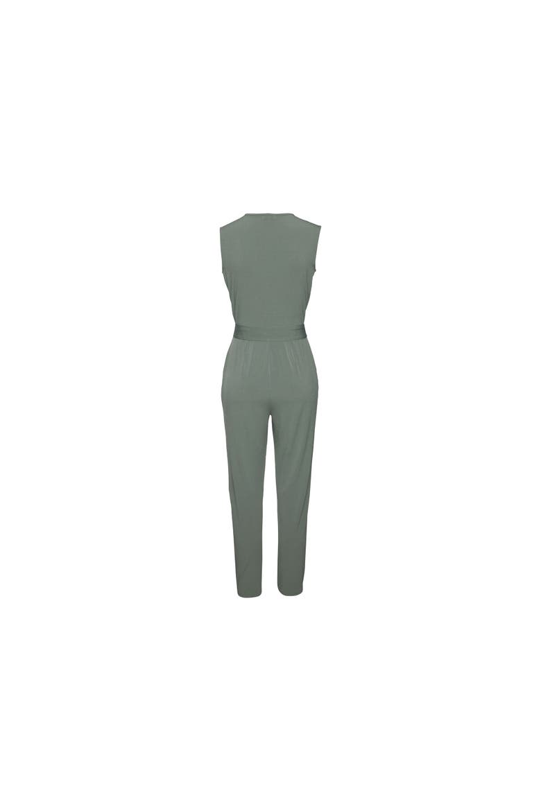 Women's Wrap Look Jumpsuit, Alternate, color, Jade