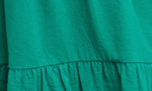 Wishlist Tiered Cotton Babydoll Dress In Green