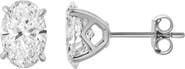 LuvMyJewelry Ellora 14K Gold Lab Grown Oval Solitaire Diamond Earrings - 2.03 Cts