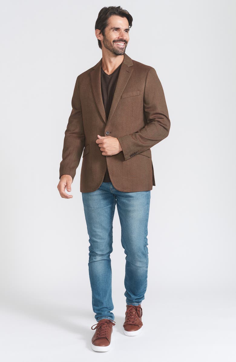 SAVILE ROW CO Herringbone Sport Coat, Alternate, color, 