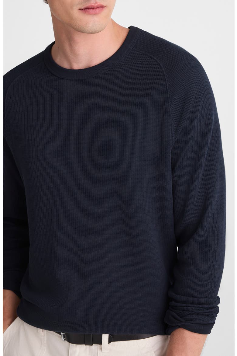 Textured Long Sleeve T-Shirt, Alternate, color, OBSIDIAN BLUE