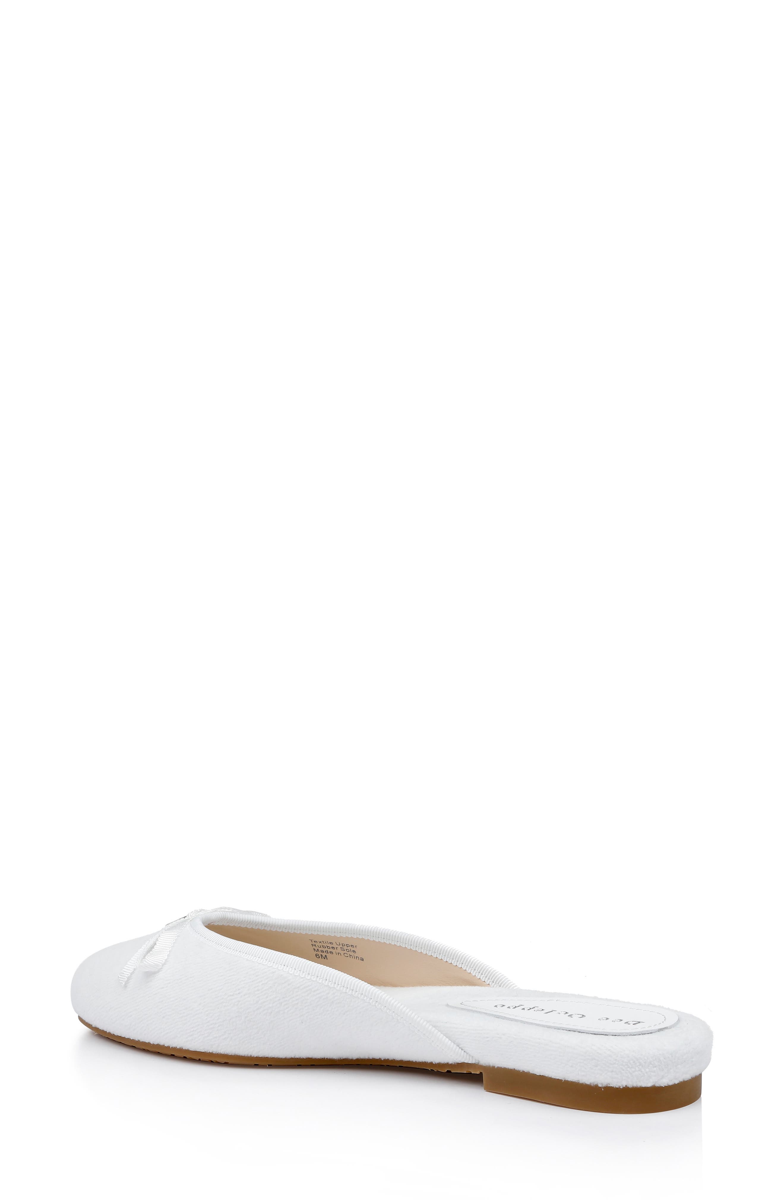Dee Ocleppo Athens Terry Cloth Mule, Alternate, color, White