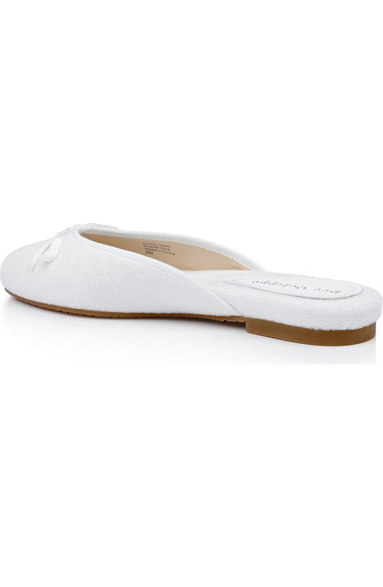 Dee Ocleppo Athens Terry Cloth Mule, Alternate, color, White