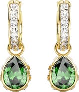 Swarovski Chroma Crystal Hoop Drop Earrings