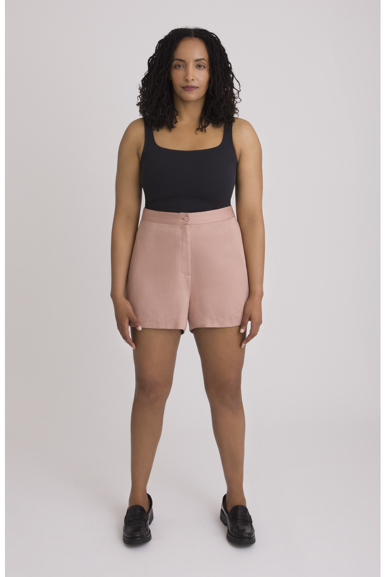 The Anywhere Short For Full Hips And Thighs, Alternate, color, Melon