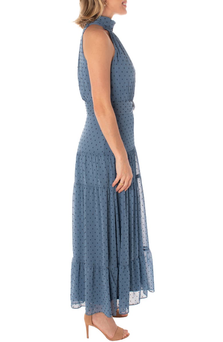 Taylor Dresses Halter Neck Maxi Dress, Alternate, color, 
