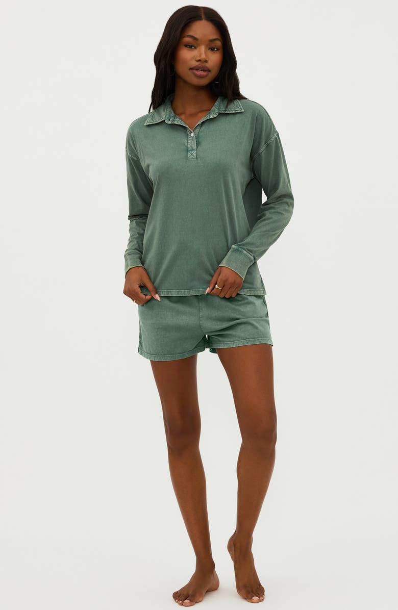 Beach Riot Nico Cotton Drawstring Shorts, Alternate, color, 