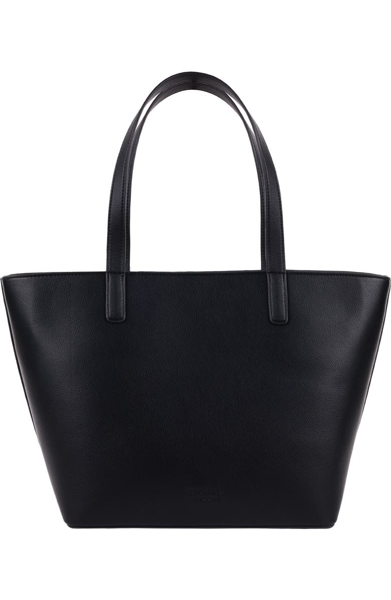 Daniele Nicole Peanuts Snoopy Minimal Tote Bag with Doghouse Cardholder, Alternate, color, Black