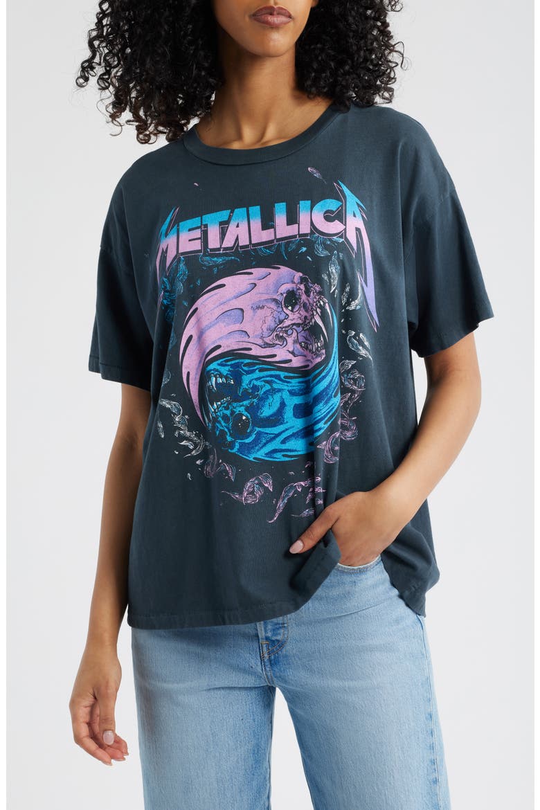 LLICA BEEN THERE DONE IT ツアーT ネイビー M Metallica Live on Tour Cotton Graphic T-Shirt (Women) | Nordstrom