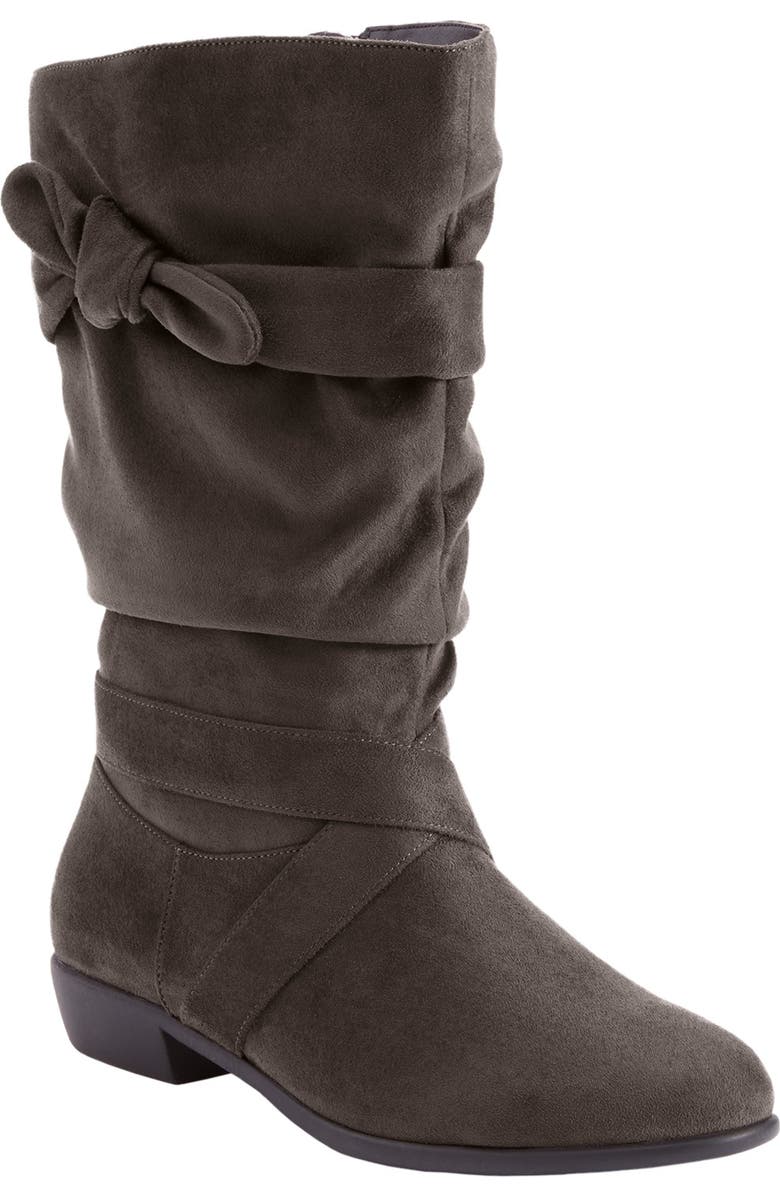 Comfortview Heather Wide Calf Boot, Main, color, Grey