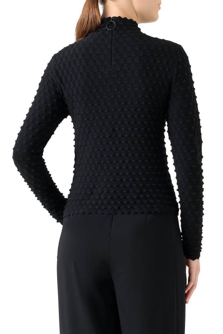 Dot Mock Neck Sweater, Alternate, color, BLACK