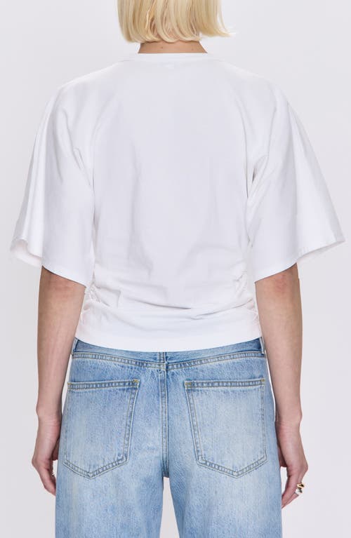 Pistola Veronica Drop Shoulder Cotton T-shirt In White