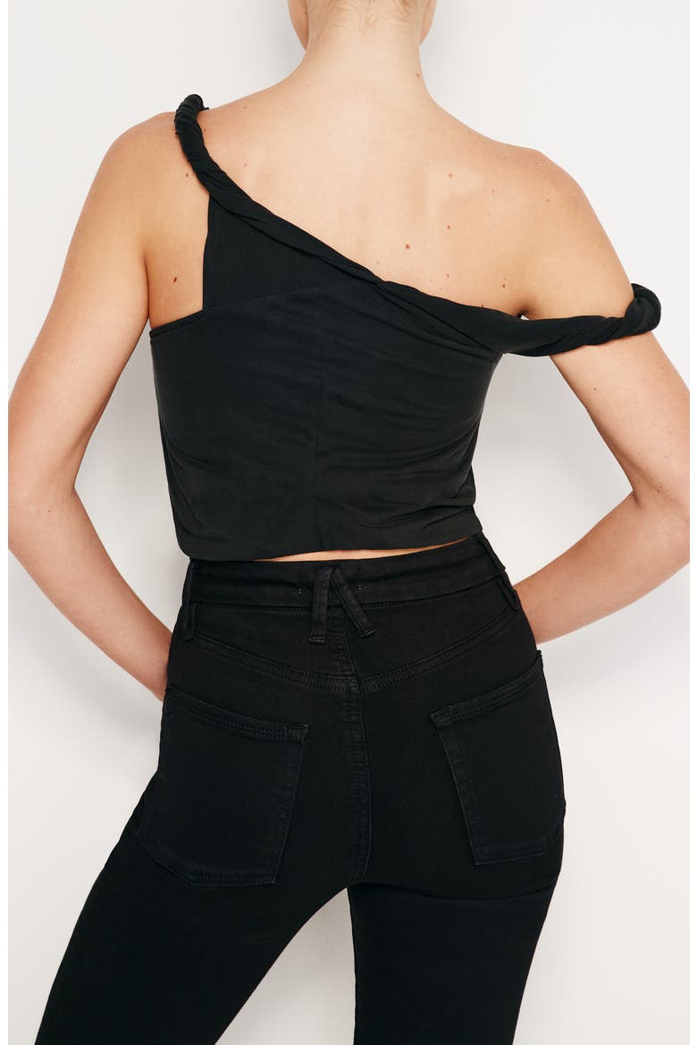 Sandwash Twist Strap Crop Tank, Alternate, color, BLACK001