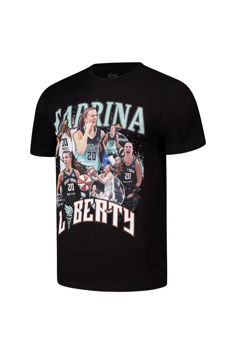 Unisex Stadium Essentials Sabrina Ionescu Black New York Liberty  2024 Crossroads T-Shirt, Alternate, color, Black