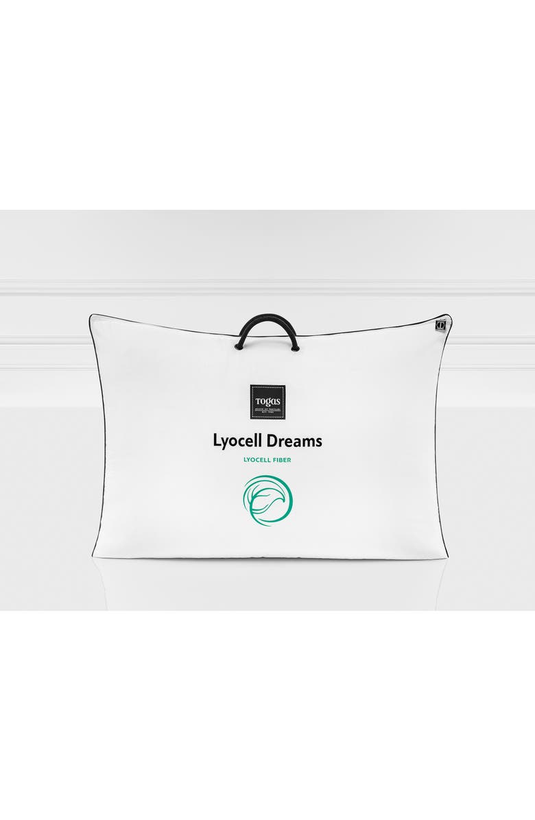 Togas Lyocell Dreams pillow, Alternate, color, White