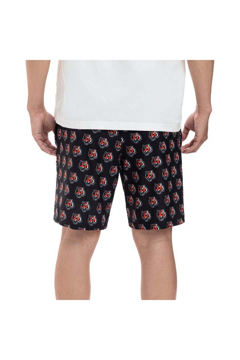 Men's Concepts Sport Black Cincinnati Bengals Gauge Jam Two-Pack Shorts Set, Alternate, color, Black