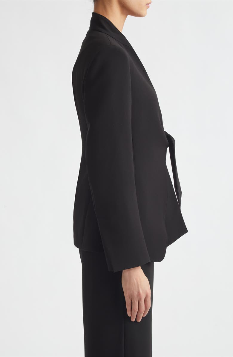 Max Mara Palo Tie Front Cady Blazer, Alternate, color, Black