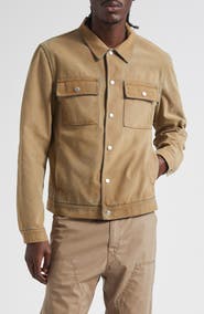 MM6 Maison Margiela Faux Suede Bonded Denim Jacket