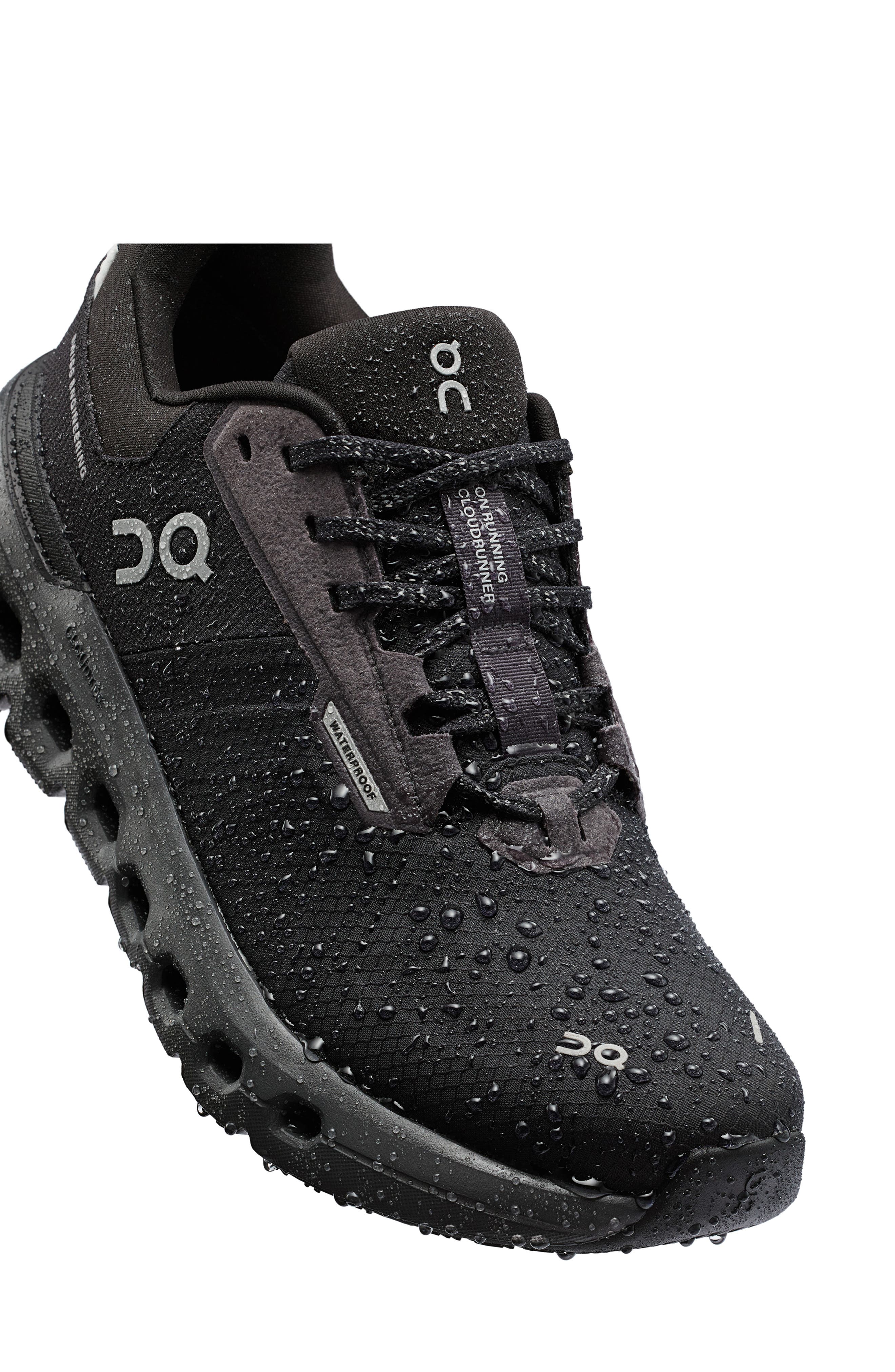 On Cloudrunner 2 Waterproof Running Shoe, Alternate, color, Magnet/Black
