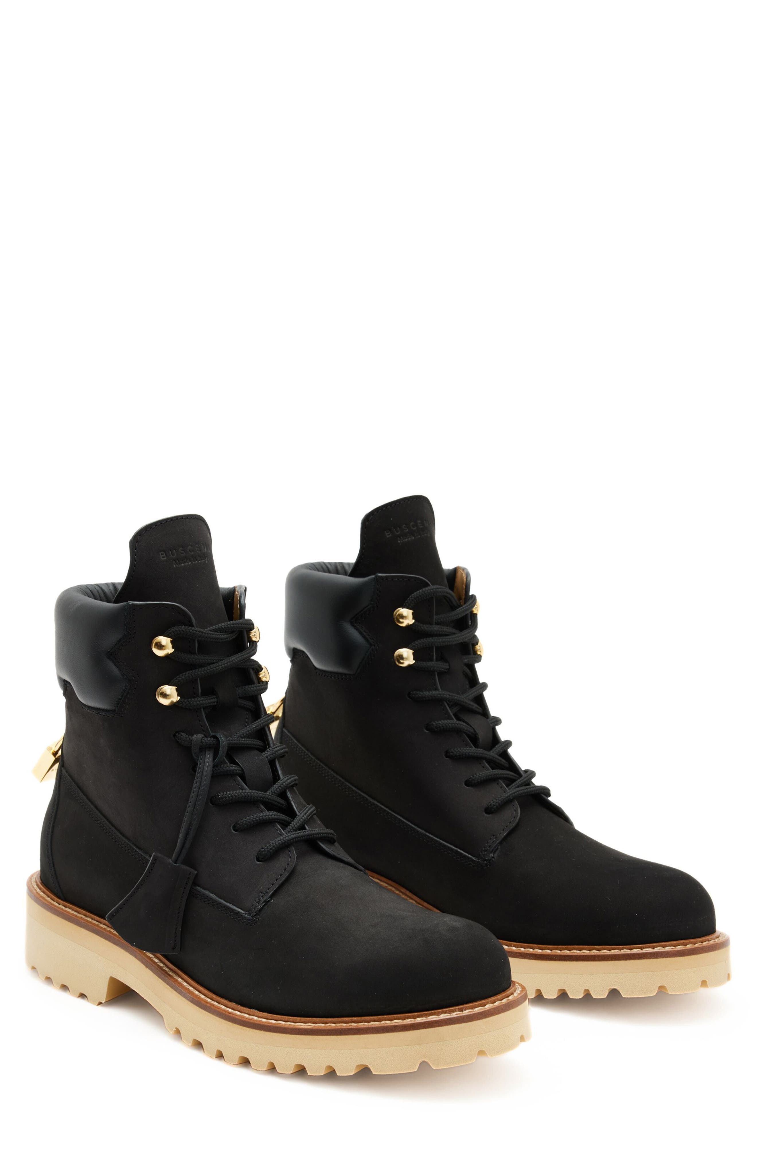 Buscemi Site Lug Sole Work Boot, Main, color, 