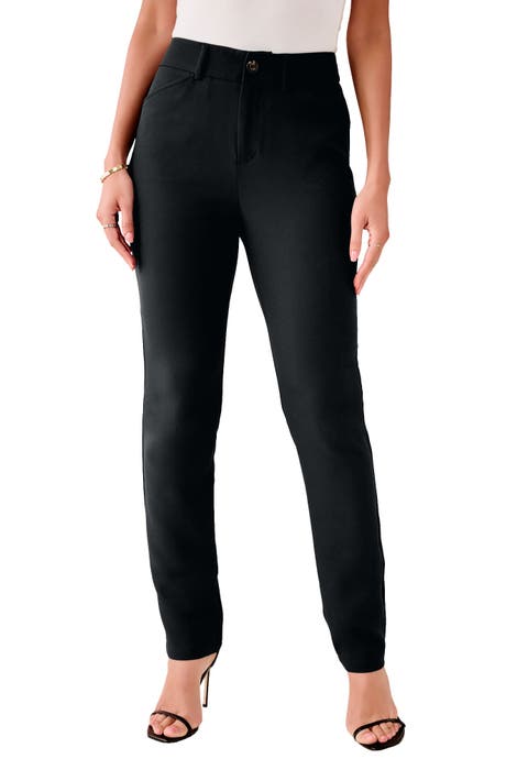 Bi-Stretch Straight Leg Pants (Plus)
