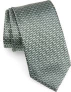 Brioni Geo Jacquard Silk Tie