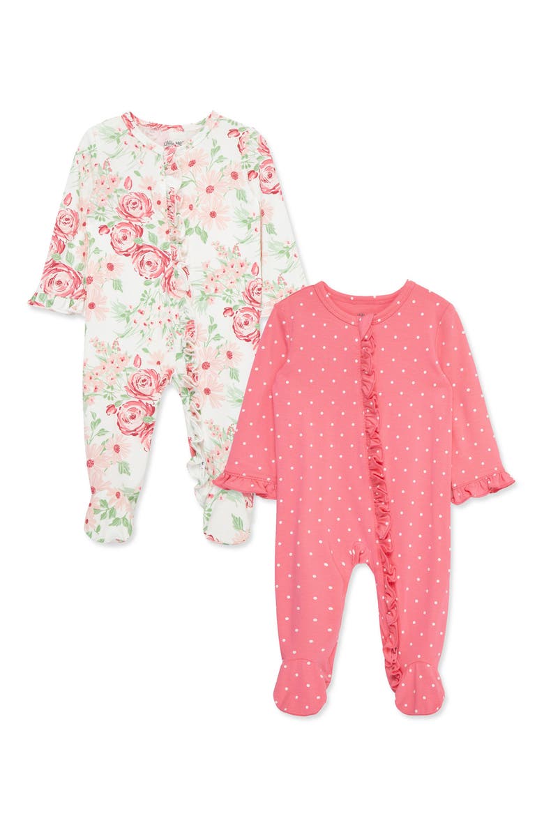 Assorted 2-Pack Footies, Main, color, PINK