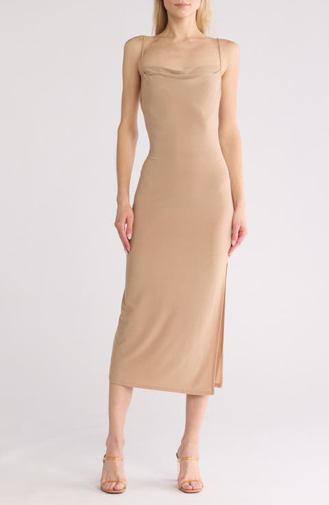 Scoop Neck Midi Dress