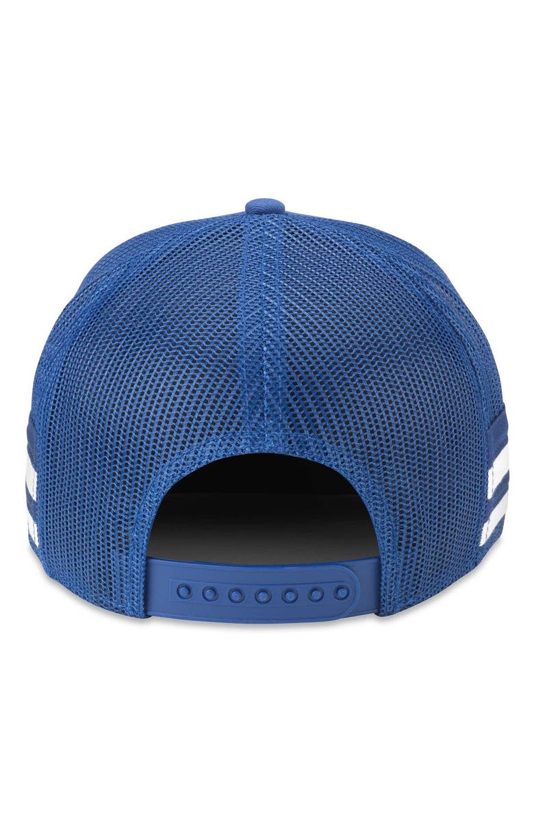 American Needle Men's American Needle Blue Toronto Maple Leafs HotFoot Stripes Trucker Adjustable Hat, Alternate, color, 