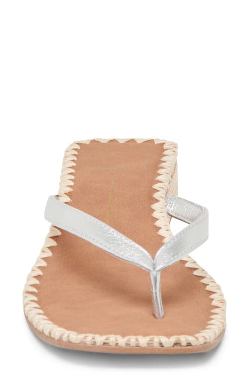 Dolce Vita Barty Flip Flop In Silver