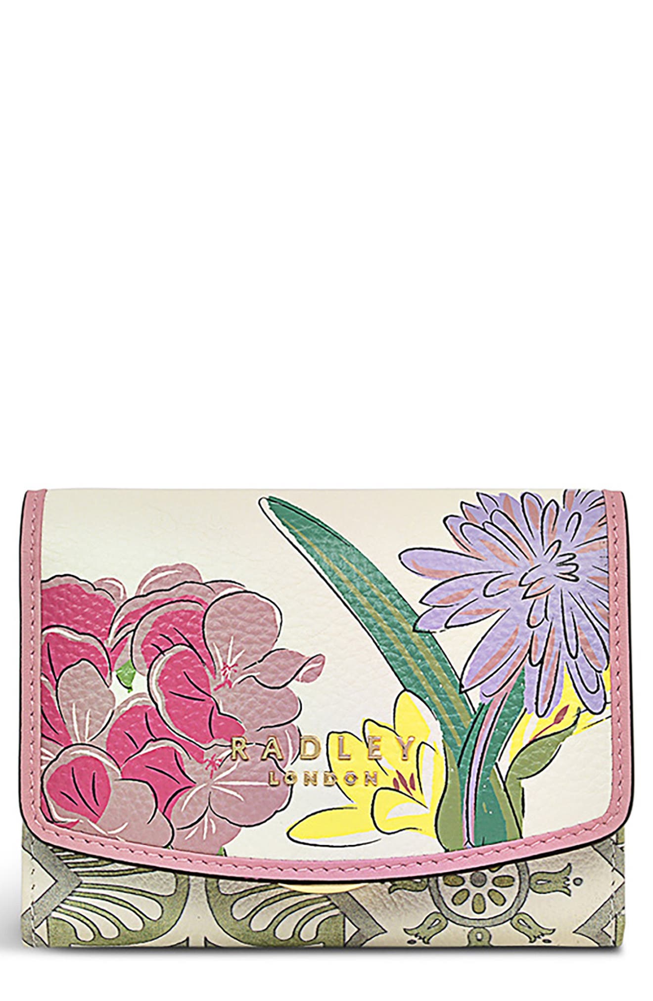Radley RHS Collection Floral Print Leather Wallet (Women) | Nordstromrack