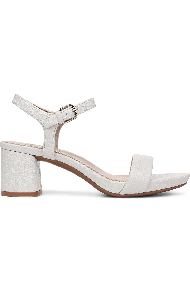 Naturalizer Izzy Block Heel Sandal, Alternate, color, Warm White